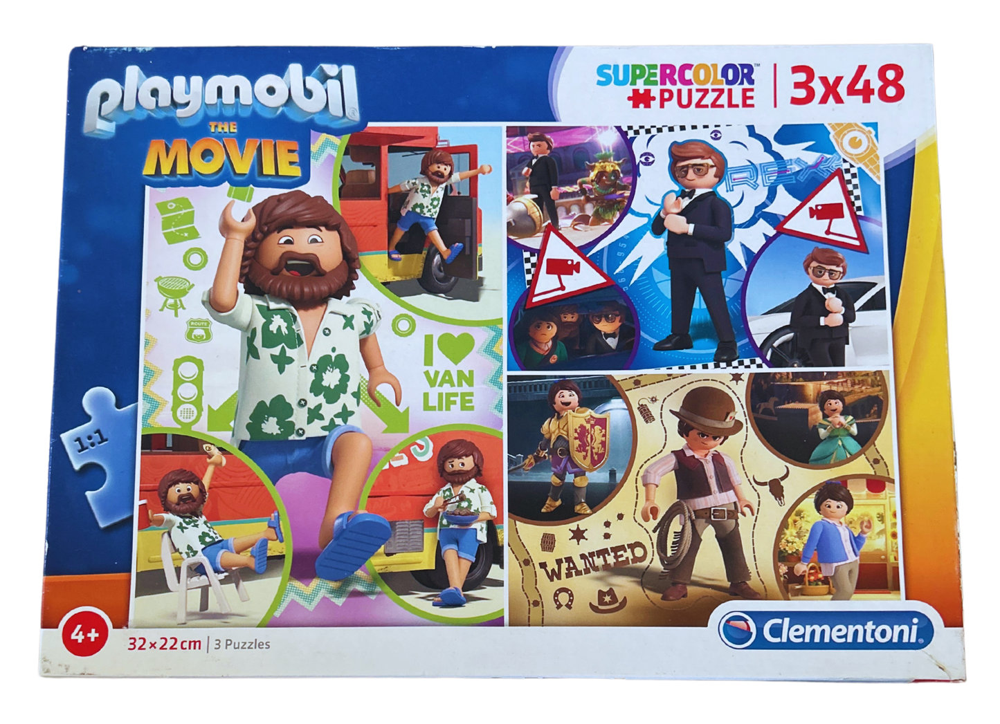 Clementoni – Playmobil: The Movie – 3-in-1 Puzzle Set