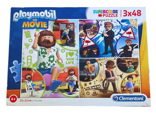Clementoni – Playmobil: The Movie – 3-in-1 Puzzle Set