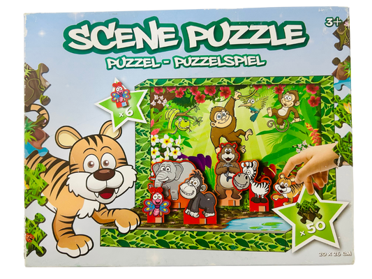 Scène Puzzel met dieren
