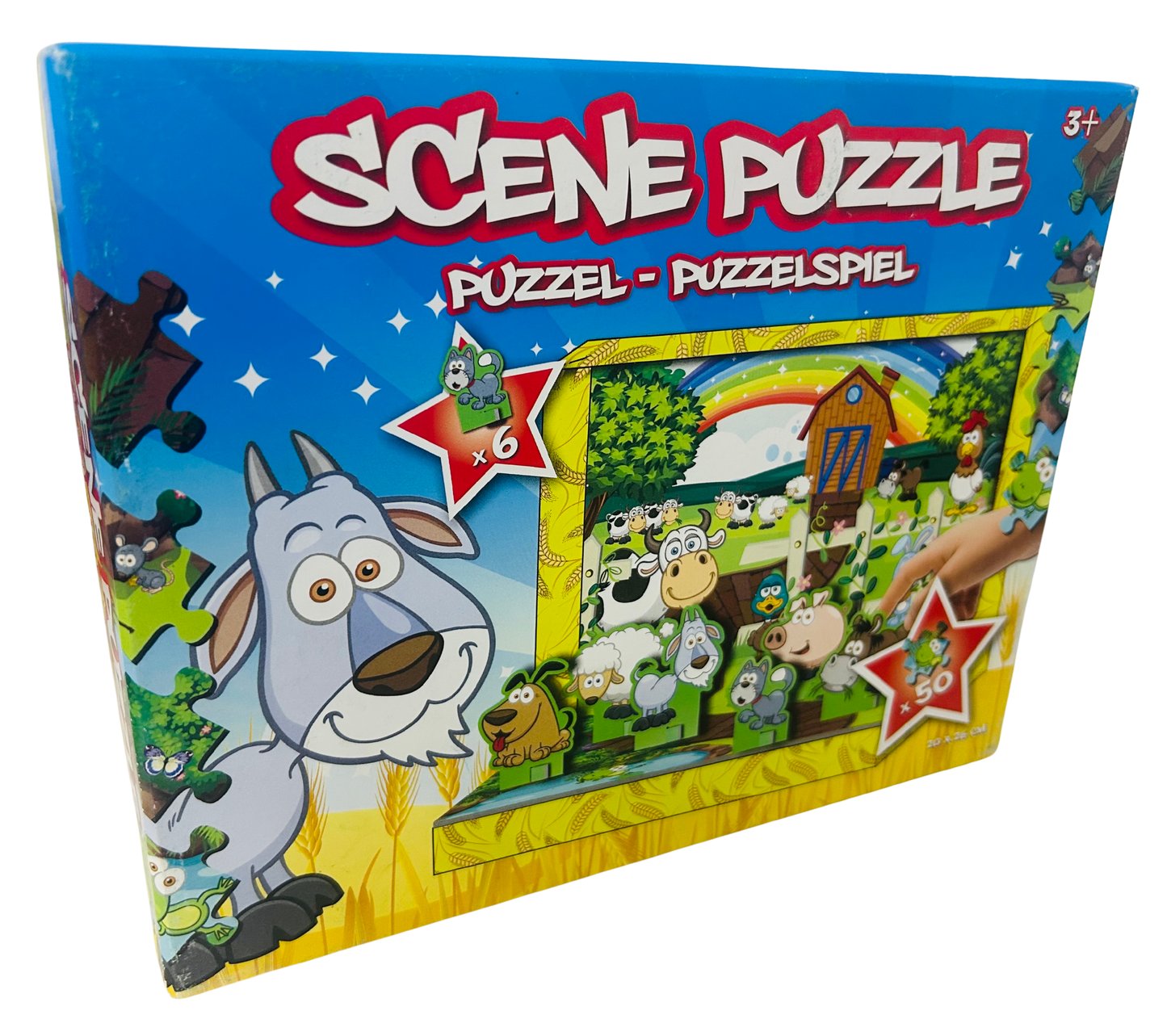 Scene puzzle with animals