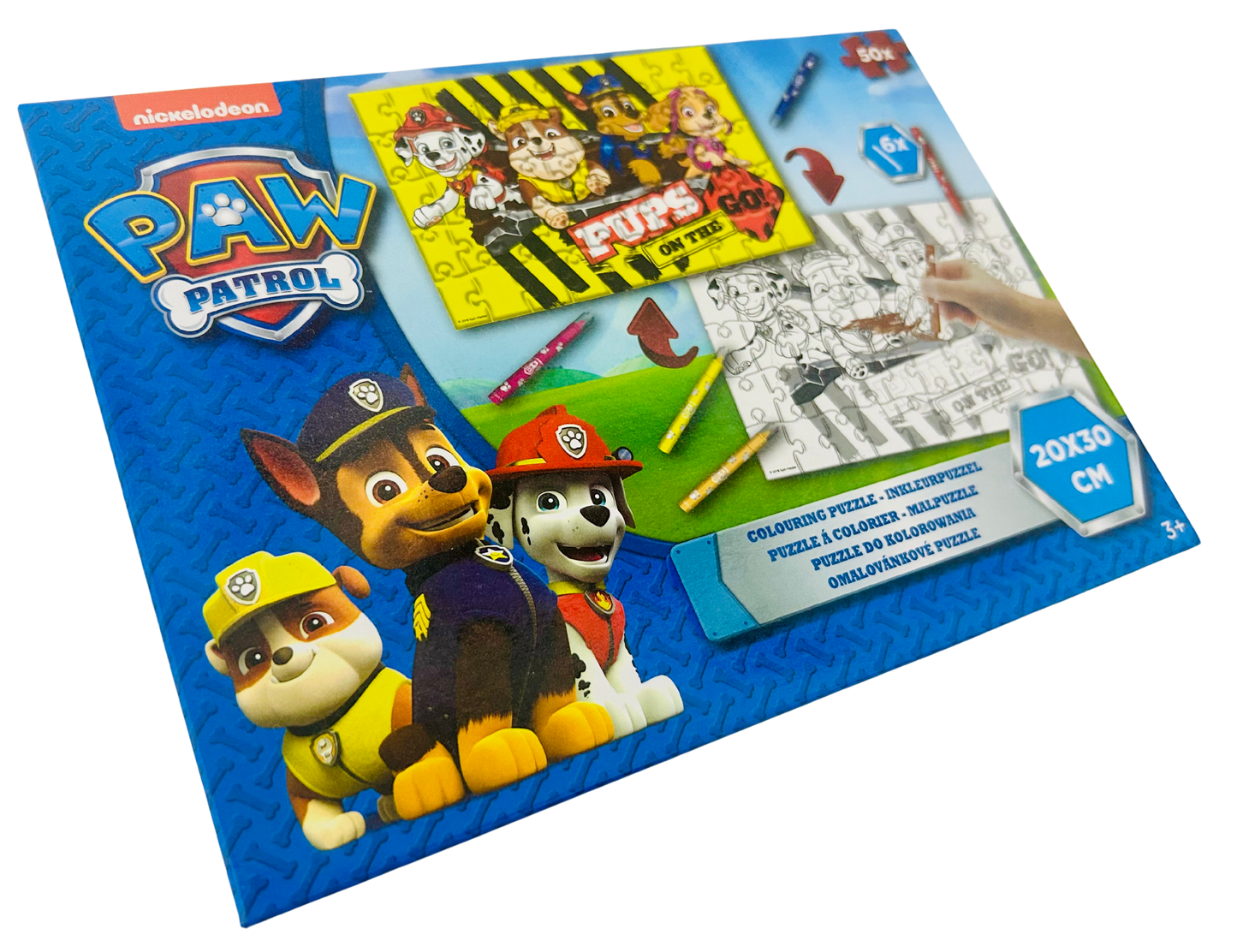 Paw patrol Pups on the Go coloring puzzle