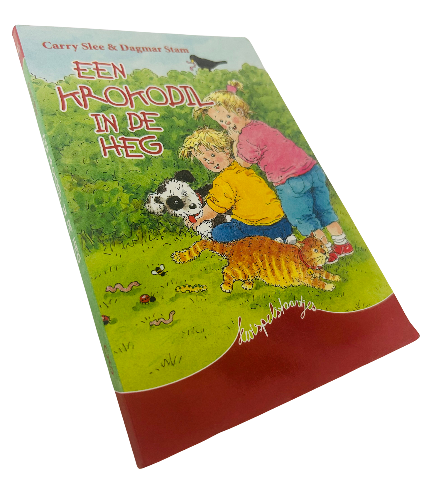 Een krokodil in de heg