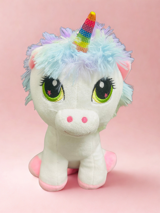 White and Pink Unicorn soft toy