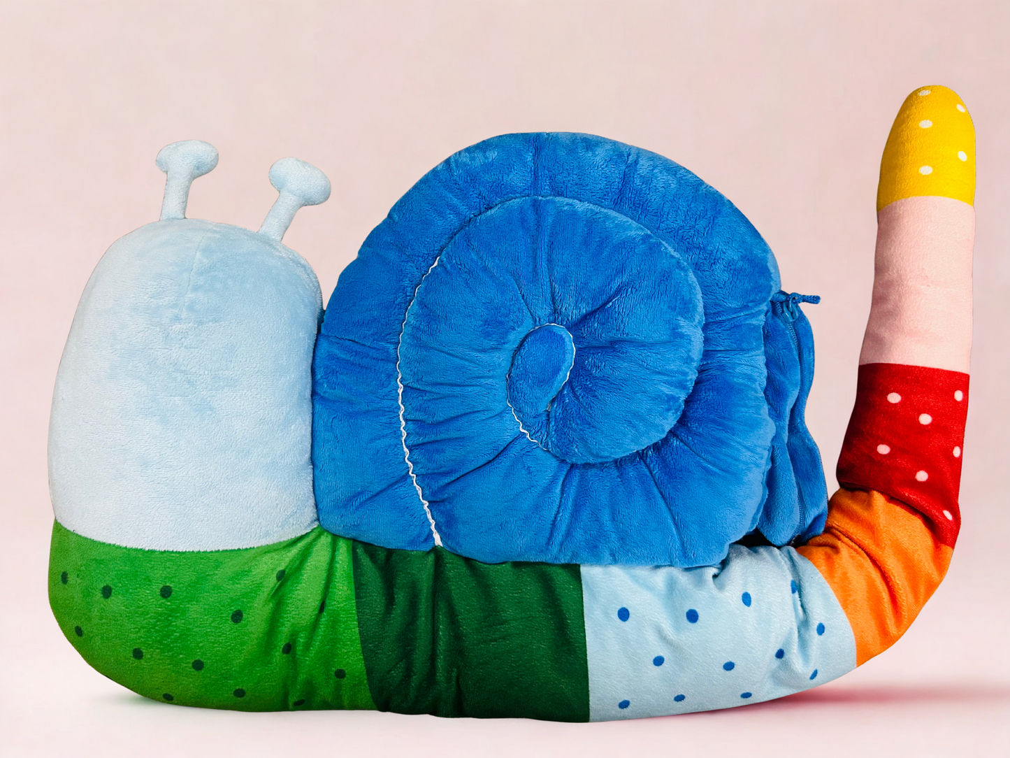 Ikea Brummig snail shaped multicolor cushion