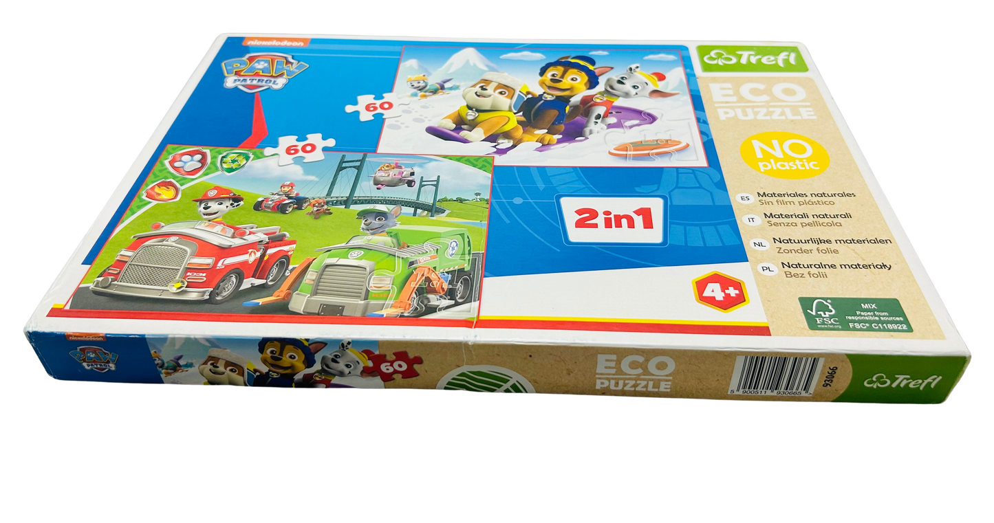 Trefl Paw Patrol 2 in 1 Eco Puzzle - 120 pieces