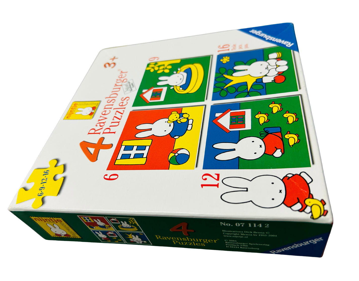 Ravensburger Miffy - Four puzzles - 6, 9, 12, and 16 pieces