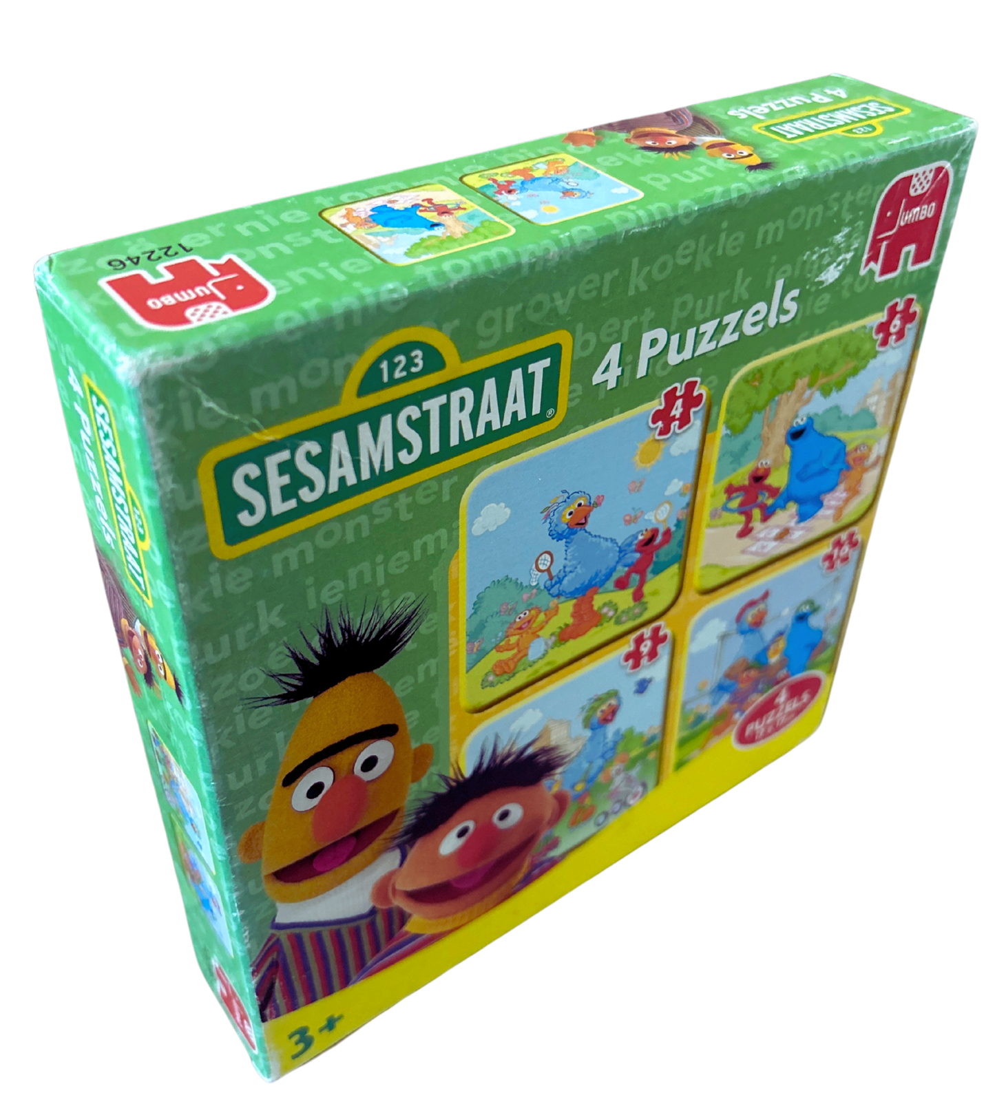 Sesamstraat - 4 in 1 Puzzle Set