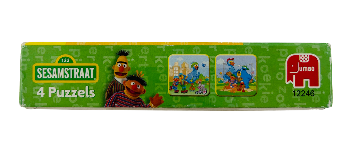 Sesamstraat - 4 in 1 Puzzle Set