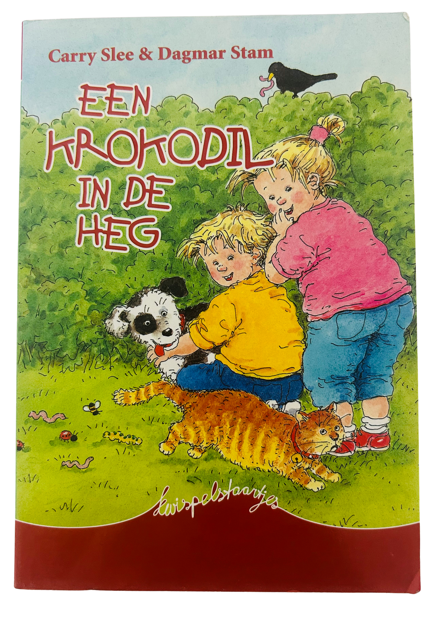 Een krokodil in de heg
