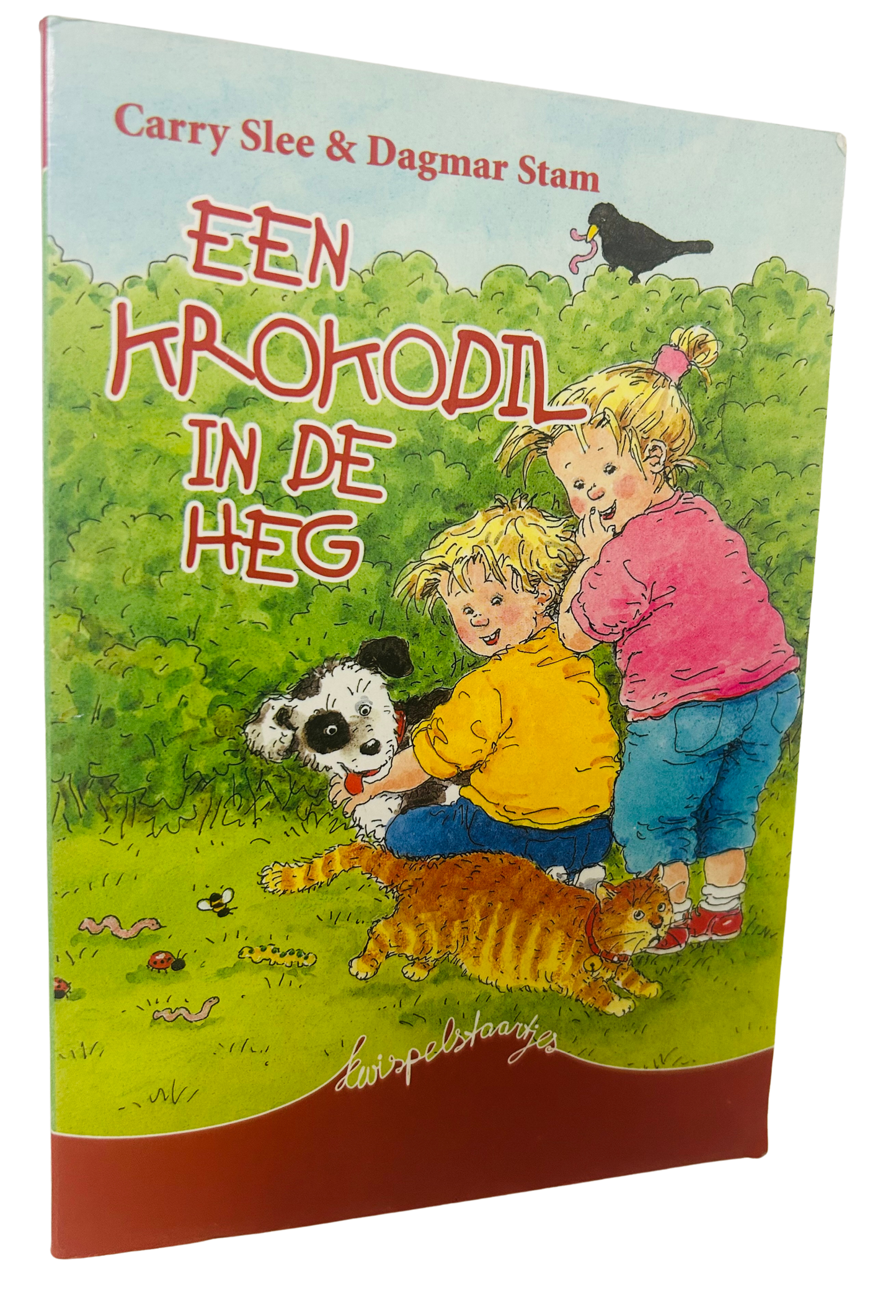 Een krokodil in de heg