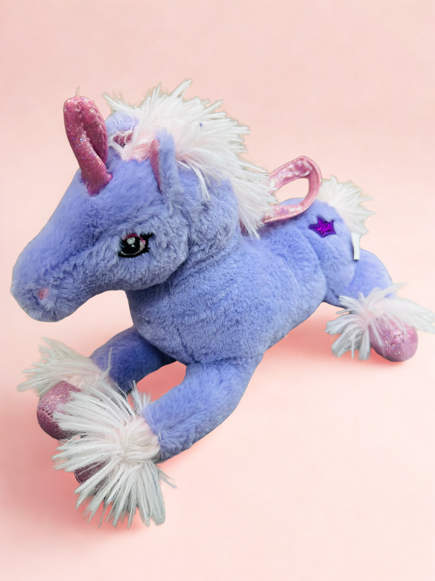 Purple Unicorn Soft Toy