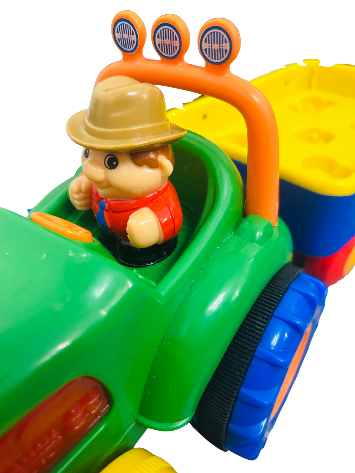 Big Steps Toy Car Old McDonald Tractor with Trailer