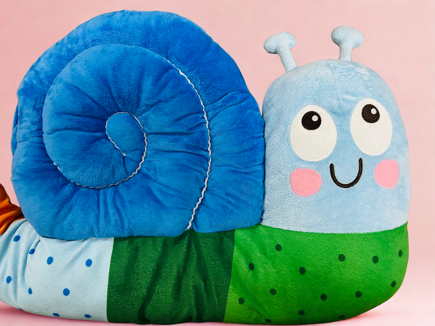 Ikea Brummig snail shaped multicolor cushion