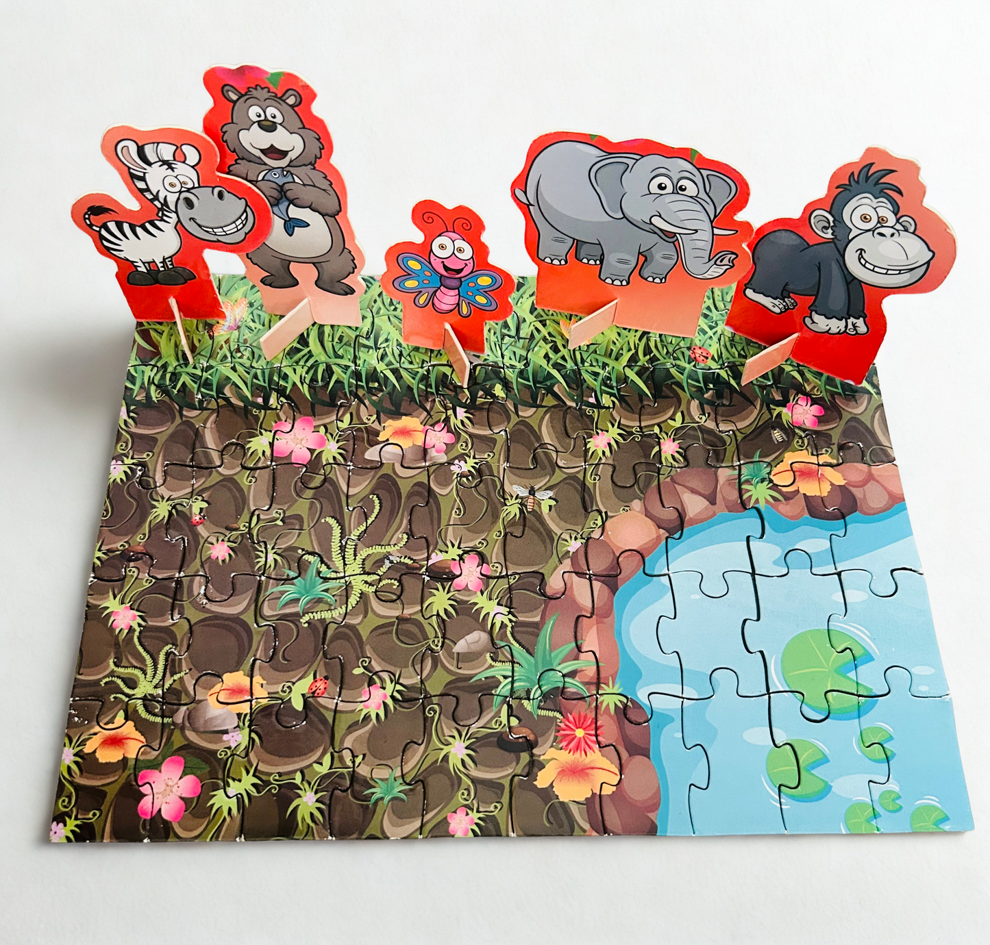 Scene Puzzle with animals