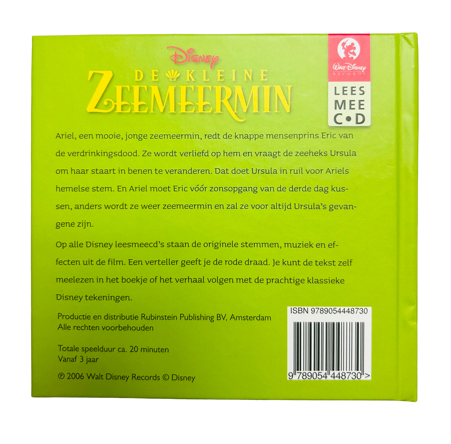 Disney De Kleine Zeemeermin(Without CD)