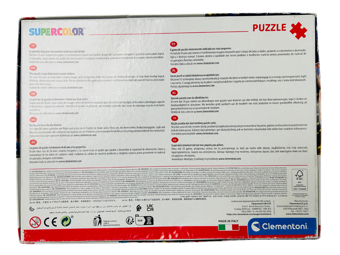 Clementoni Spider Man puzzle - 24 pieces